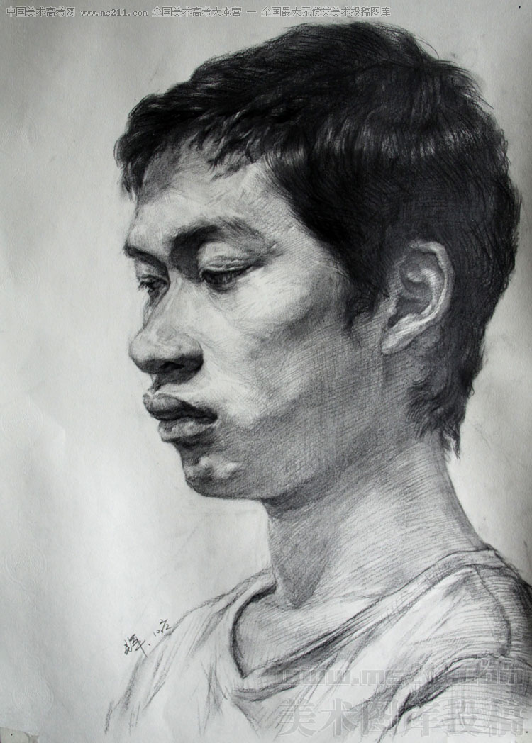 清华大学美术学院雕塑系2003级,陈焕辉,素描头