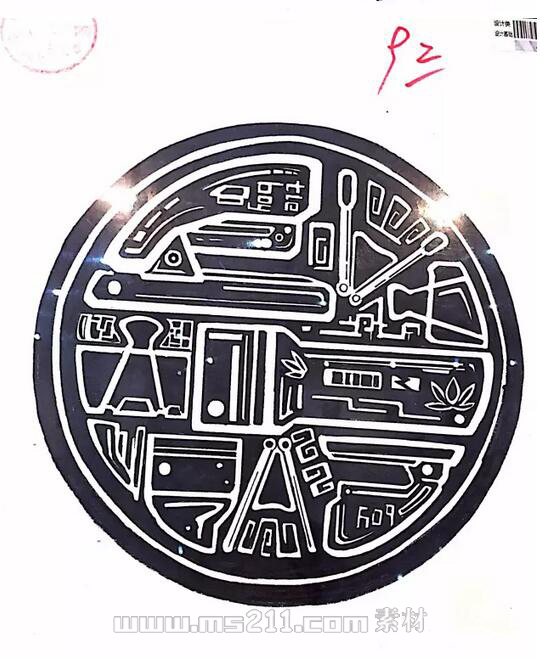 四川美术学院设计类黑白装饰画09