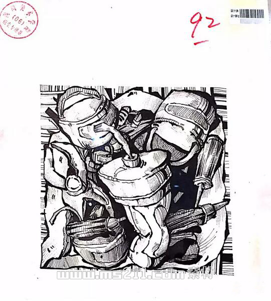 四川美术学院设计类黑白装饰画18