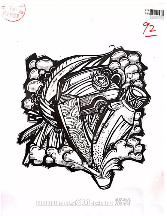 四川美术学院设计类黑白装饰画35