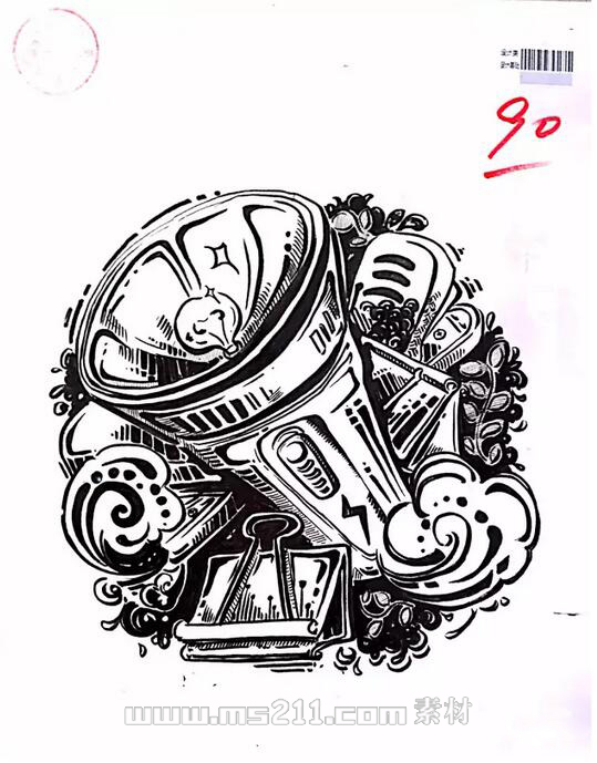 四川美术学院设计类黑白装饰画39