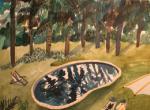 一个人吃饭，旅行，到处走走停停。丨南非画家Kirsten Sims。