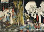 日本浮世绘鬼才画家歌川国芳的三联画