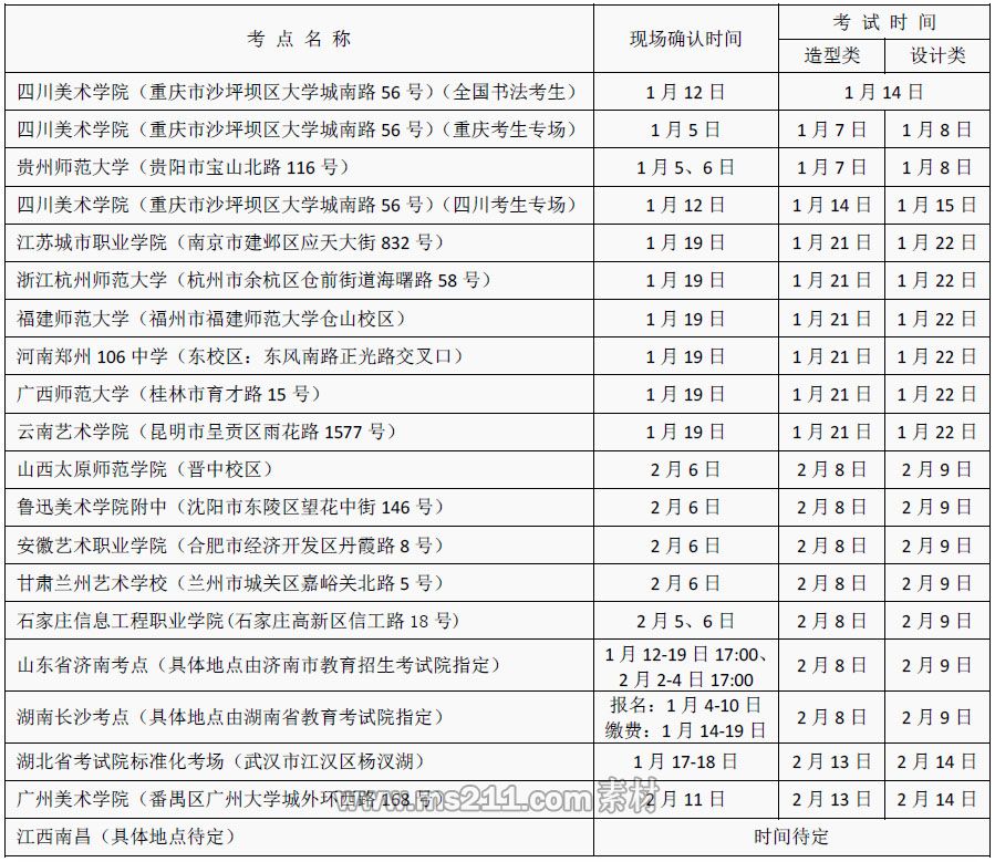 四川美术学院2017年本科招生专业考试时间公告.jpg